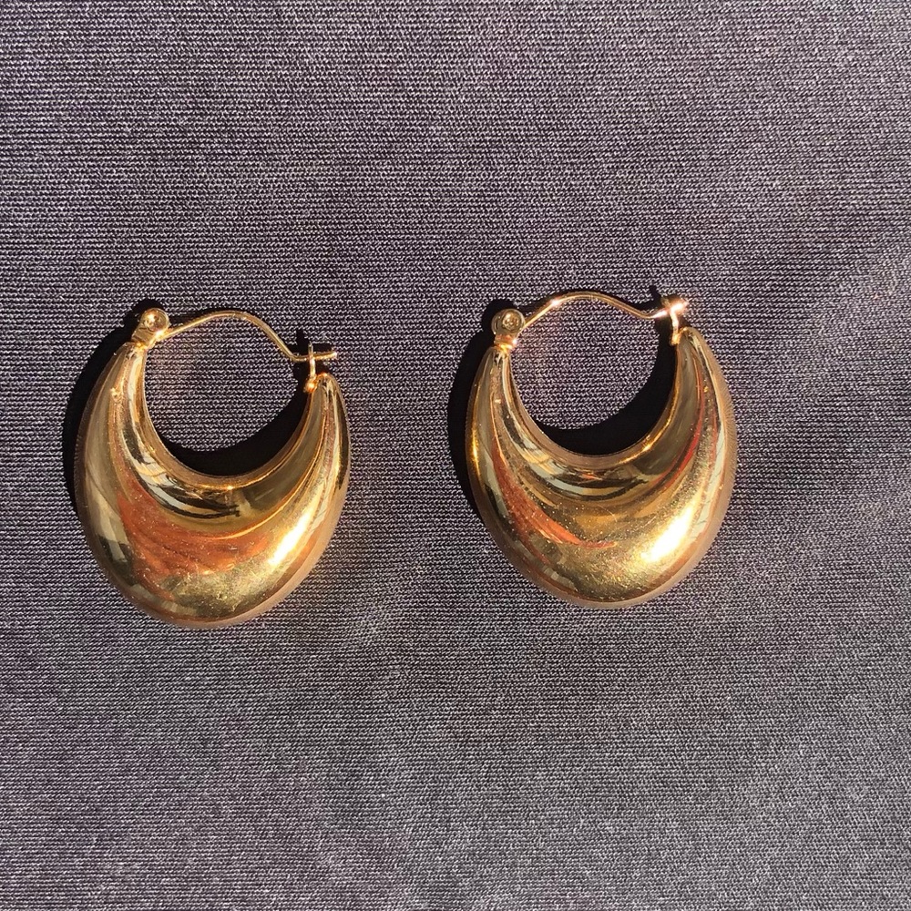 Gold Hoop Earrings Stainless Steel